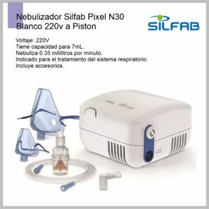 Nebulizador SILFAB pistón Pixel blanco 220v N30-A