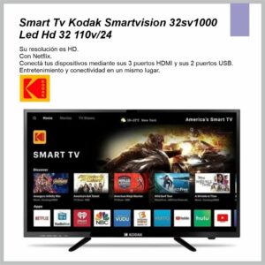 Smart Tv KODAK 32” led HD hey google