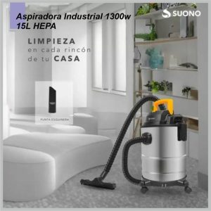 Aspiradora Industrial SUONO 1300w 15lts HEPA HOG0172