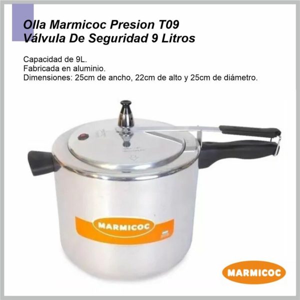 Olla a presion duraluminio  MARMICOC T09 OLLTRAT09