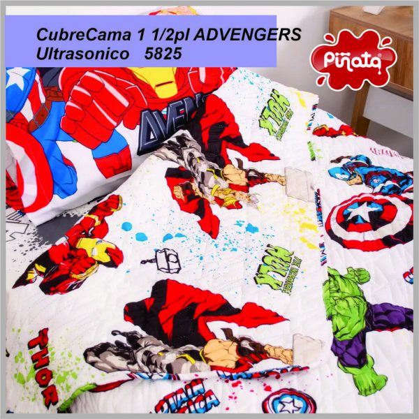 Cubrecama ultrasónico PIÑATA 1 1/2 PL ADVENGERS (5825)