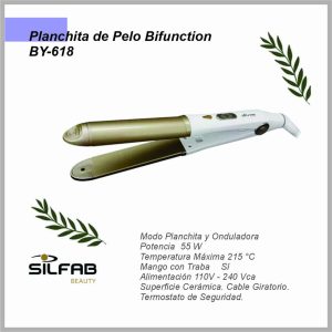 Planchita de pelo BIFUNCTION SILFAB  BY-618