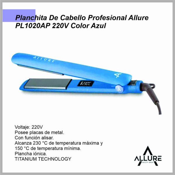Plancha de pelo ALLURE PL1020AP