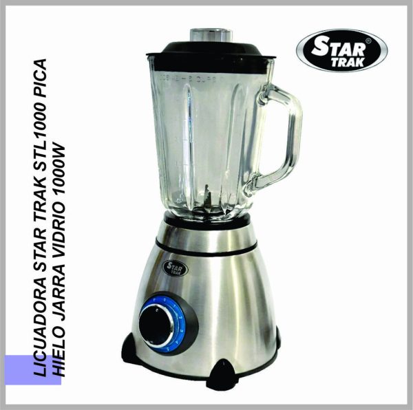 Licuadora STAR TRAK STL1000 jarra  vidrio - acero
