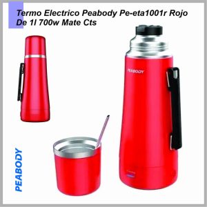 Termo electrico PEABODY PE-ETA1001G metalizado con mango y bombilla