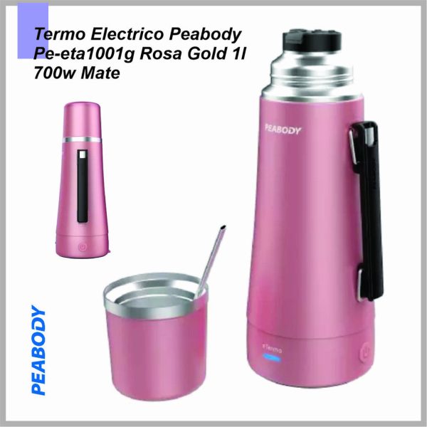 Termo electrico PEABODY PE-ETA1001G metalizado con mango y bombilla