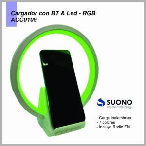Cargador SUONO con BT 256 & Led blanco ACC0109