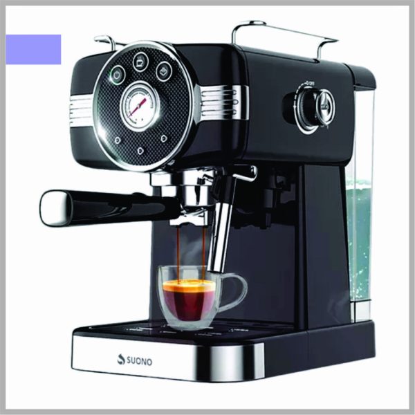 Cafetera Expresso SUONO vintage 1.5lts 20BA negra HOG0156 - Image 2