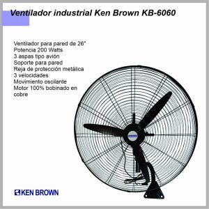 Ventilador Pared KEN BROWN 26′ INDUSTRIAL KB-6060
