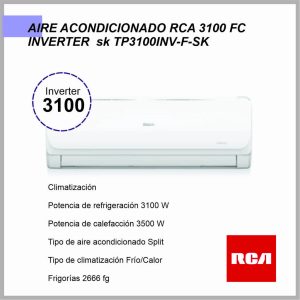 Aire Acondicionado  inverter RCA 3100FC SK TP3100INV-F-SK