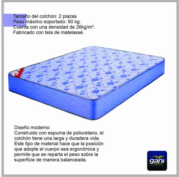 Colchon GANI Air Flex Jack 190x140x22