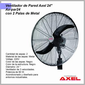 Ventilador de Pared 24» AXEL  AXPAR24