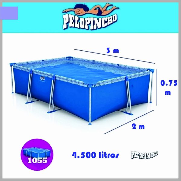Pileta de lona Pelopincho 1055 PP055 3.00x2,00x0.75