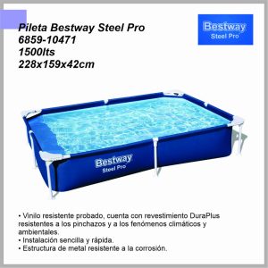 Pileta STEEL PRO 1500 L/2 BESTWAY 6859-10471 A1605500