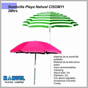 Sombrilla playa NAHUEL 2mts con funda stand CISOM11