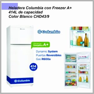 Heladera/ Congelador COLUMBIA CHD43/9