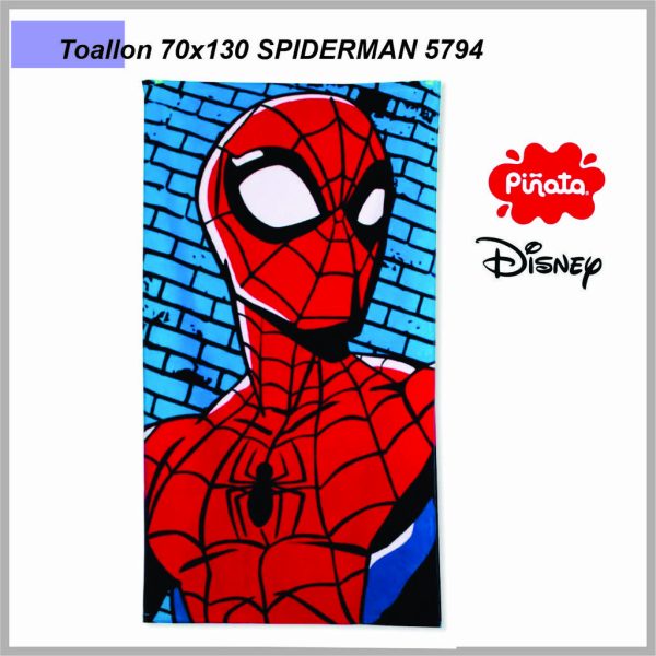 Toallon PIÑATA Tondosado 70x130 Spiderman 5794