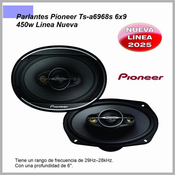 Parlante PIONEER TS-A6968S 6X9'' 3V 450W PAR006906968