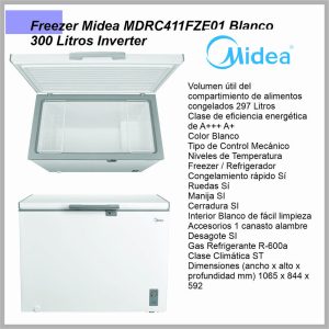 Freezer Horizontal MIDEA Inverter 300L MDRC411FZE01