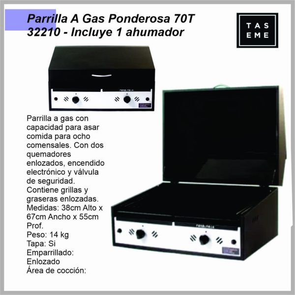 Parrilla Ponderosa Gas 70T - 32210