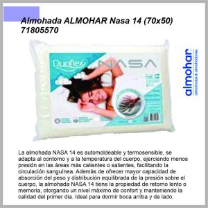 Almohada ALMOHAR Nasa 14 (70x50) 71805570