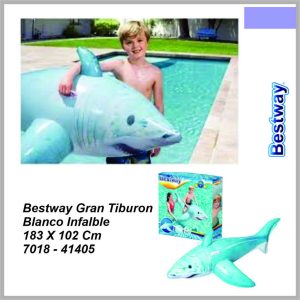 Inflable Gran tiburón blanco BEST WAY 183 x 1 7018-41405