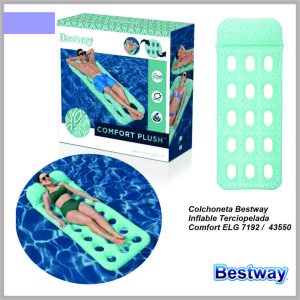 Colchoneta terciopelada BEST WAY comf 7192-43550