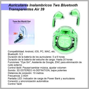 Auricular Air 39 A39R /XT17 ULTRAPODS PRO 5.3
