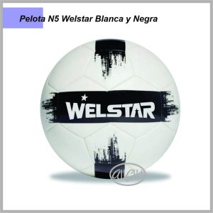 Pelota de Futbol Nº5 tricapa ball-ligue WELSTAR blanco y negro