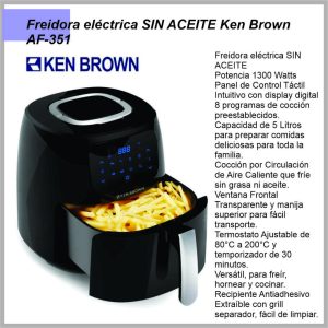 Freidora de Aire KEN BROWN 5lts AF-351