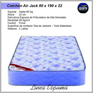 Colchon GANI Air Flex JACK 190x80x22