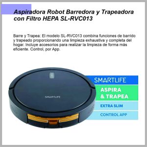 Aspiradora Robot SMARTLIFE barre/trapea SL-RVCV013