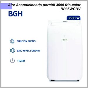 Aire acondicionado BGH portatil 3500 frio calor  BP35WCDV