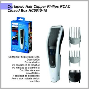 Cortapelo Hair clipper PHILIPS rcac closed box HC5610/15