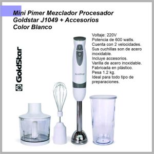 Minipimer c/ acc 600watts GOLDSTAR J-1049