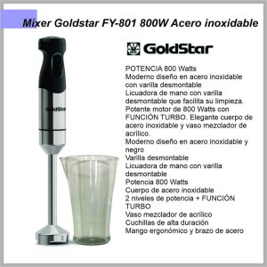 Licuadora – Minipimer c/vaso 800W GOLDSTAR FY-801