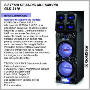 Sistema de Audio GOLDSTAR GLD-2410