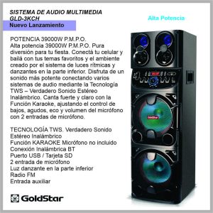 Sistema de Audio GOLDSTAR GLD-3KCH
