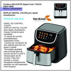 Freidora DIGITAL KEN BROWN 9L KBAF-9000