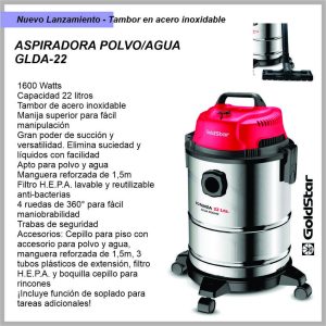 Aspiradora polvo/agua GOLDSTAR GLDA-22