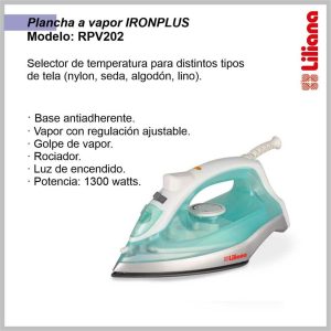 Plancha a vapor LILIANA ironplus RRPV202