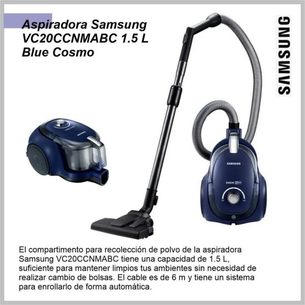 Aspiradora SAMSUNG Blue Cosmo VC20CCNMABC/BG - Image 3