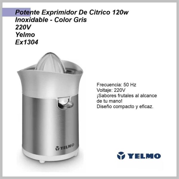 Exprimidor YELMO 120W INOX EX1304