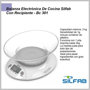 Balanza de cocina SILFAB BC301