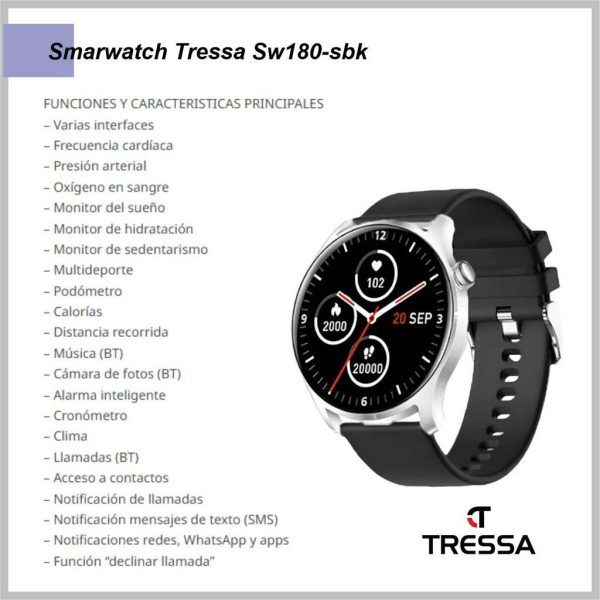 Reloj SmartWatch TRESSA SW-180/SBK