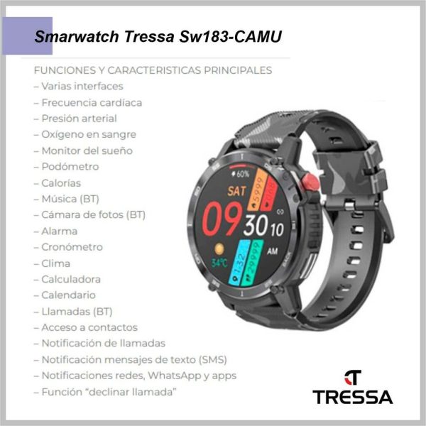 Reloj SmartWatch TRESSA SW-183/CAMU