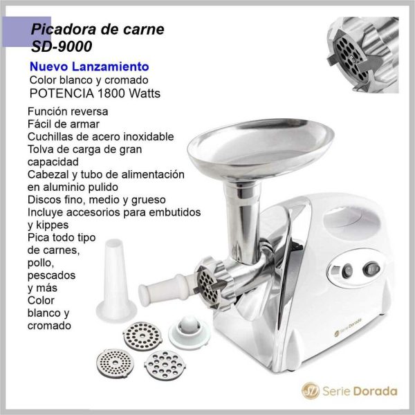 Picadora de carne SERIE DORADA SD-9000