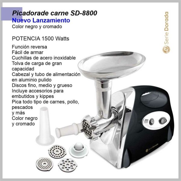 Picadora de carne SERIE DORADA SD-8800