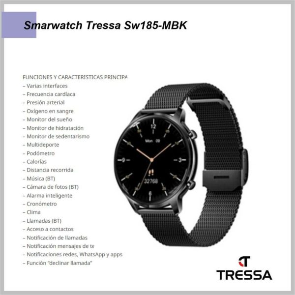 Reloj SmartWatch TRESSA SW-185/MBK