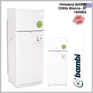 Heladera BAMBI 329lts Blanca- 2F 1600BA